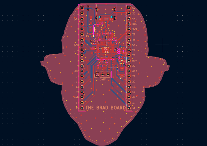 Final layout in KiCad