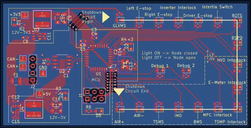 KiCAD Layout for portable diagnostic PCB